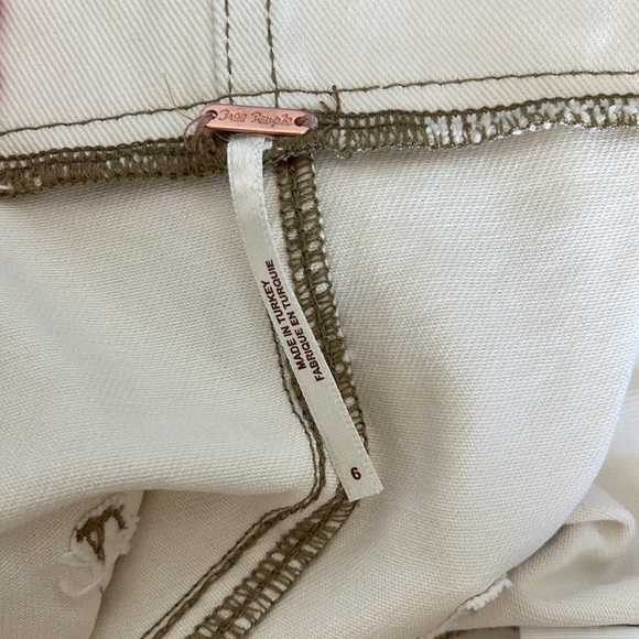 Free People | Cindy Utility Button-Fly Shorts | High-Waisted | Size 6 - Picture 5 of 5